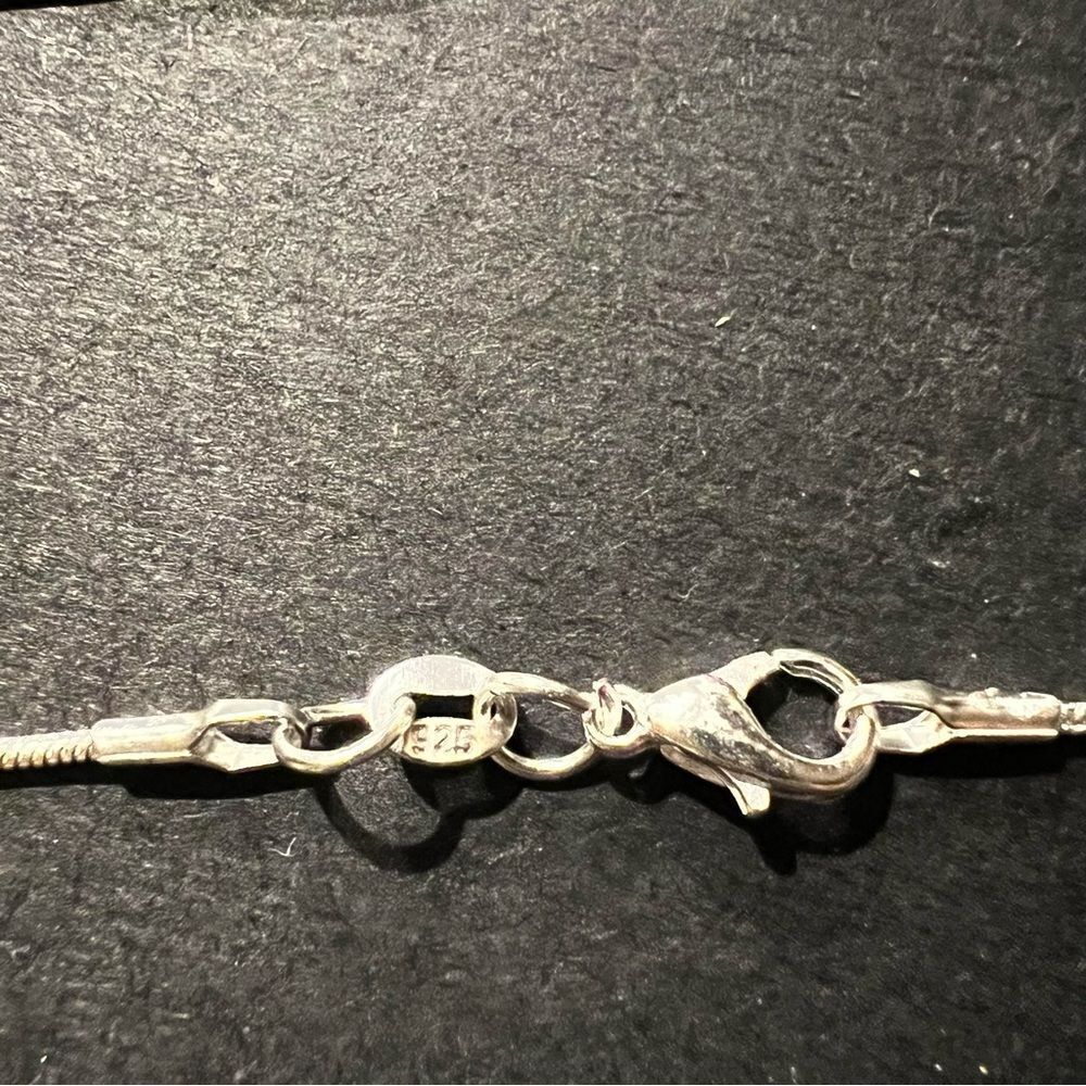 Sterling Silver Very Dainty Cord Necklace - Picture 2 of 3
